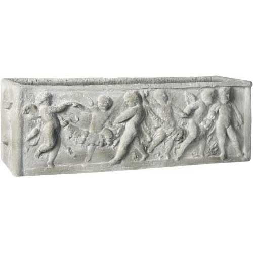 Rectangular Cherub Planter 12 Outdoor/Indoor Statue