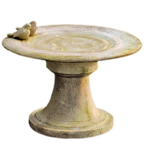 Giannola Birdbath W Finches Statue (22 - Inch)