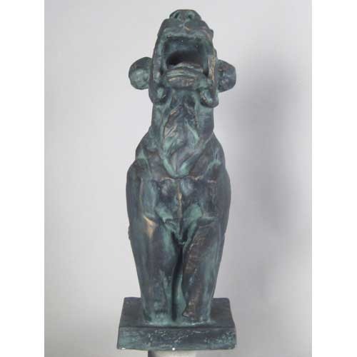 Le Tiger Gothic Outdoor Statue (24-Inch)