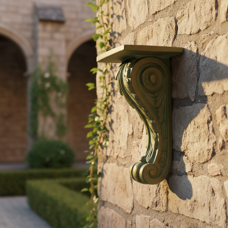 Long Leaf Outdoor Bracket (14 - Inch) Side Angle