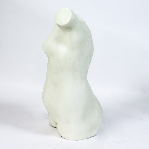 Classical Greek-inspired female torso sculpture with smooth, minimalist lines and an elegant, timeless silhouette. Other Angle