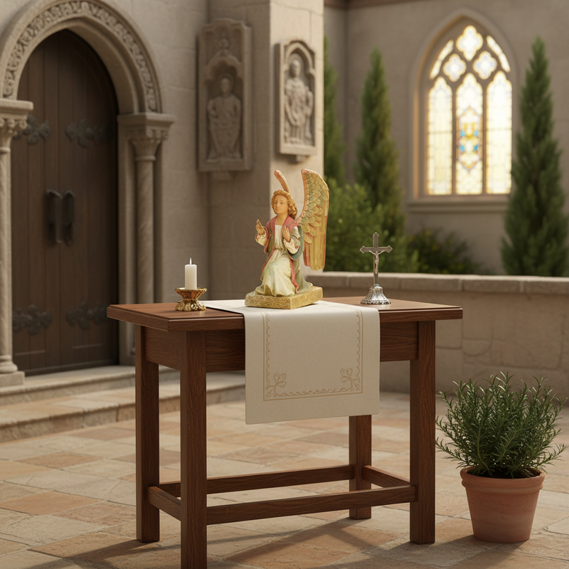 Large Winged Angel Garden Statue (8-Inch)