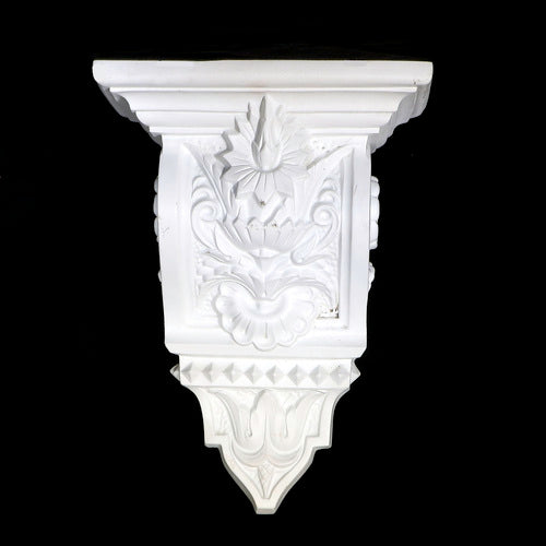 Leaf With Flowers Bracket Outdoor/Indoor Statue