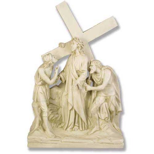 Jesus Is Given The Cross Station 2 Outdoor/Indoor Statue