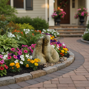 Seal Cub Garden Statue (10 - Inch) Side Angle