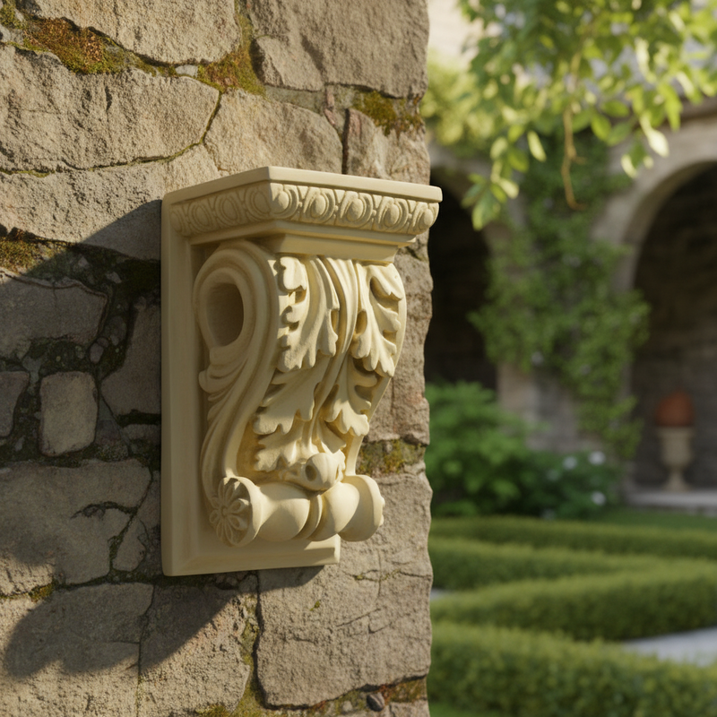 Drapery Outdoor Bracket (9 - Inch) Side Angle