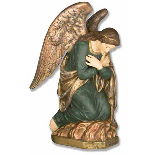 Adoration Angel Cross 39 Kne Outdoor/Indoor Statue
