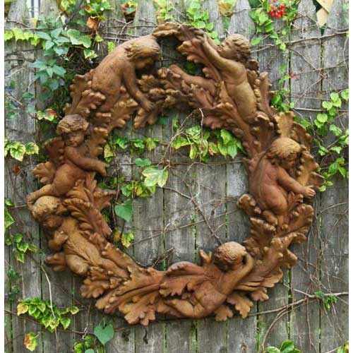 Babies In Leaves-Large 30 Outdoor/Indoor Statue