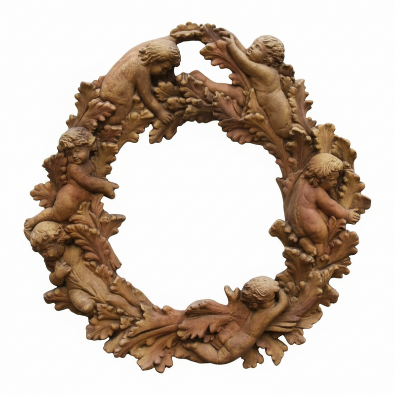 Babies In Leaves-Large 30 Outdoor/Indoor Statue