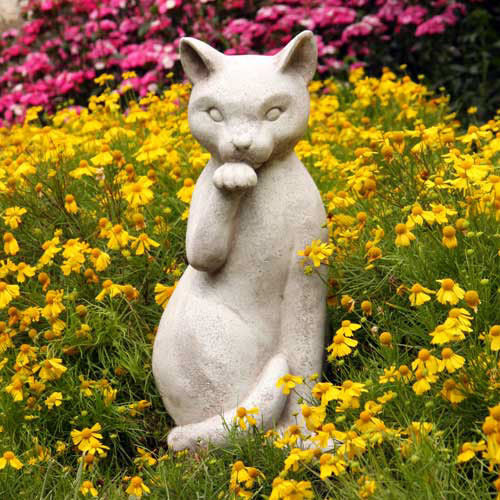 Toad Garden Statue (18 - Inch) Side View