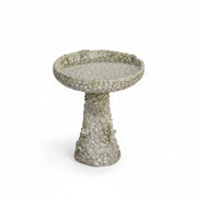 Stone And Flower Birdbath Statue (22 - Inch)