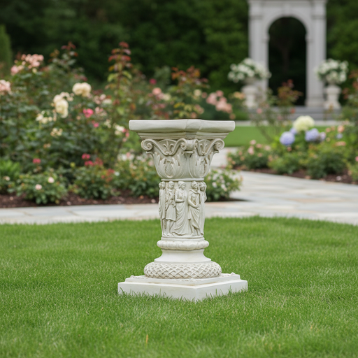 Nine Muses Outdoor Statue (20 - Inch) Side Angle