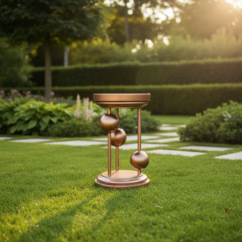 Filo Ball Table Statue (29 - Inch) Side Angle