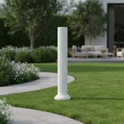 Column Ruin Outdoor Statue (20 - Inch) Side Angle