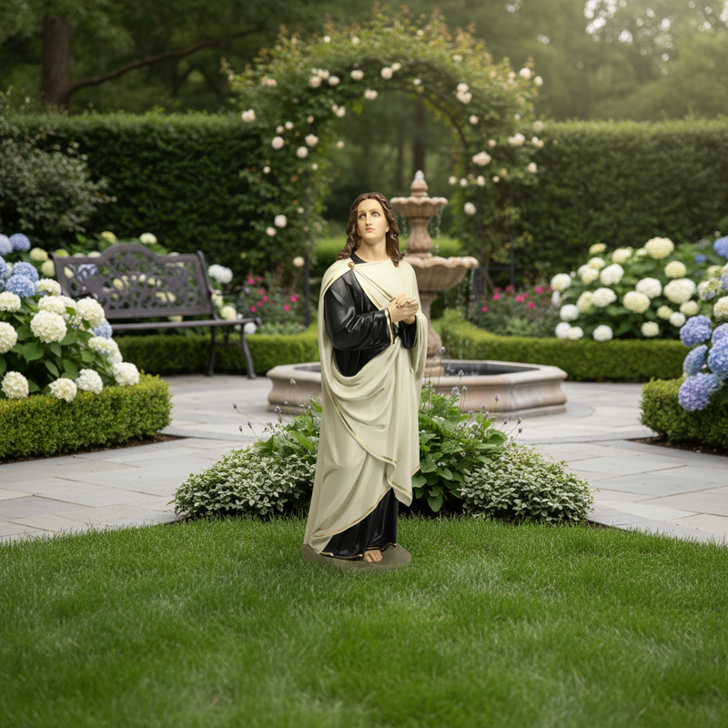 Saint John Religious Statue (64 - Inch) Side Angle