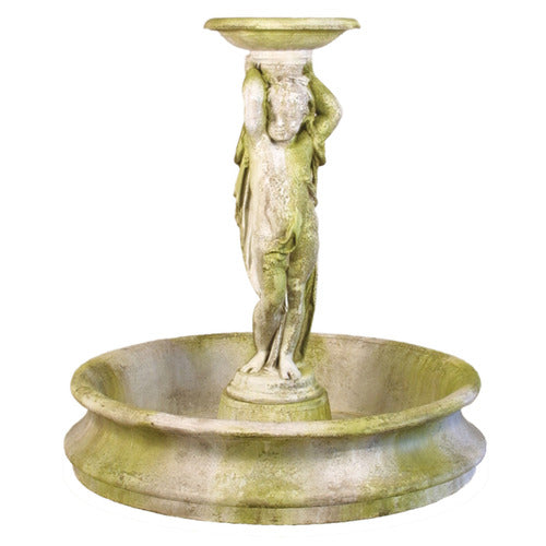 Cherub Tiered garden fountain Outdoor Statue (54 - Inch)