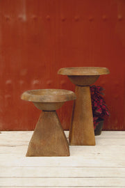 Modern Birdbath Statue (24 - Inch) Side View