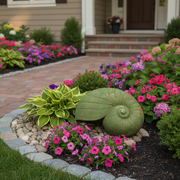 Snail Shell Garden Statue (28 - Inch) Side Angle