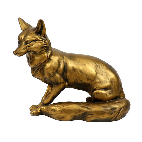Fox Garden Statue (16 - Inch) Side View