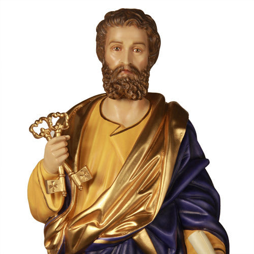 Saint Peter 63"" H Outdoor/Indoor Statue