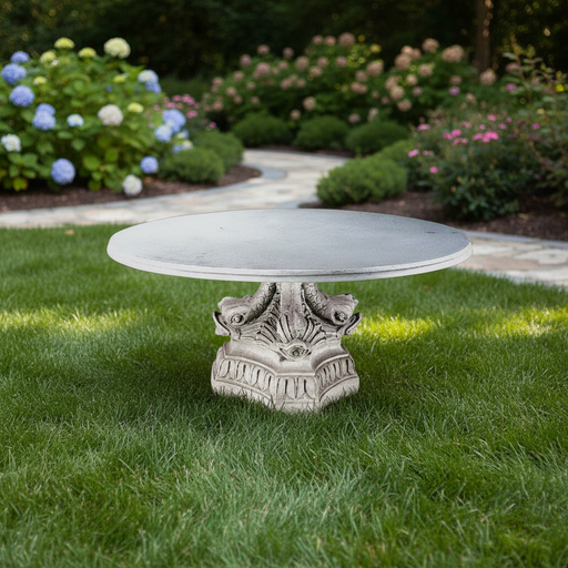Dolphin Garden Statue (30 - Inch) Side Angle