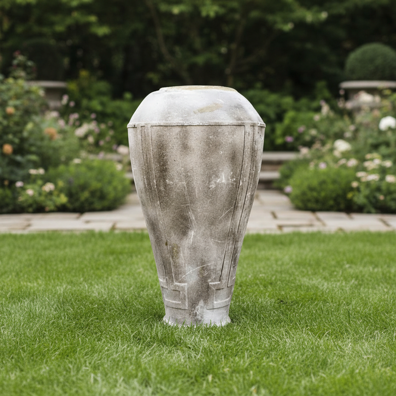 Wide Top Theatrical Jar Statue (48 - Inch) Side Angle
