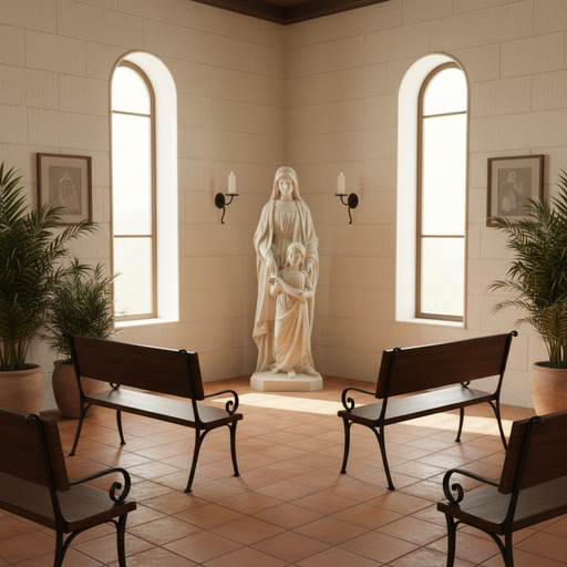Saint Anne Religious Statue (50 - Inch) Side Angle