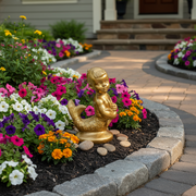 Mermaid Garden Statue (17 - Inch) Side Angle