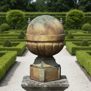Palla Finial Outdoor Statue (14 - Inch) Side Angle
