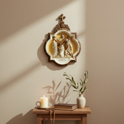 Chapel Wall Plaque Stations of the Cross Number 3 (13.5 - Inch) Side Angle