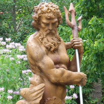 Neptune With Trident Statue (65 - Inch) Different Angle