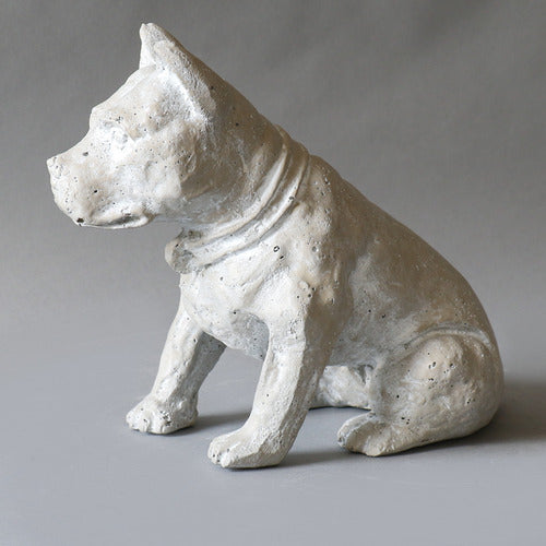 Fido Dog Garden Statue (8 - Inch) Side View