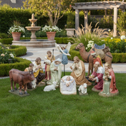 Nativity Scene Religious Statue (24 - Inch) Side View