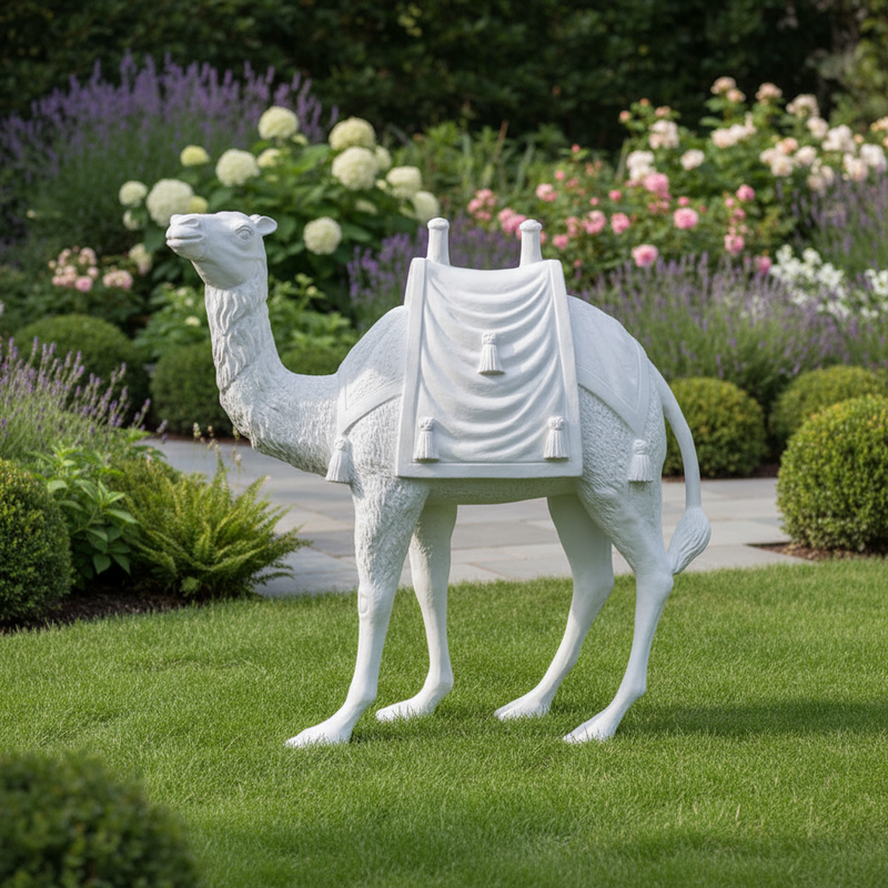 Camel Garden Statue (72 - Inch) Side Angle