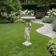 Cherub Birdbath Garden Statue (48 - Inch) Side Angle