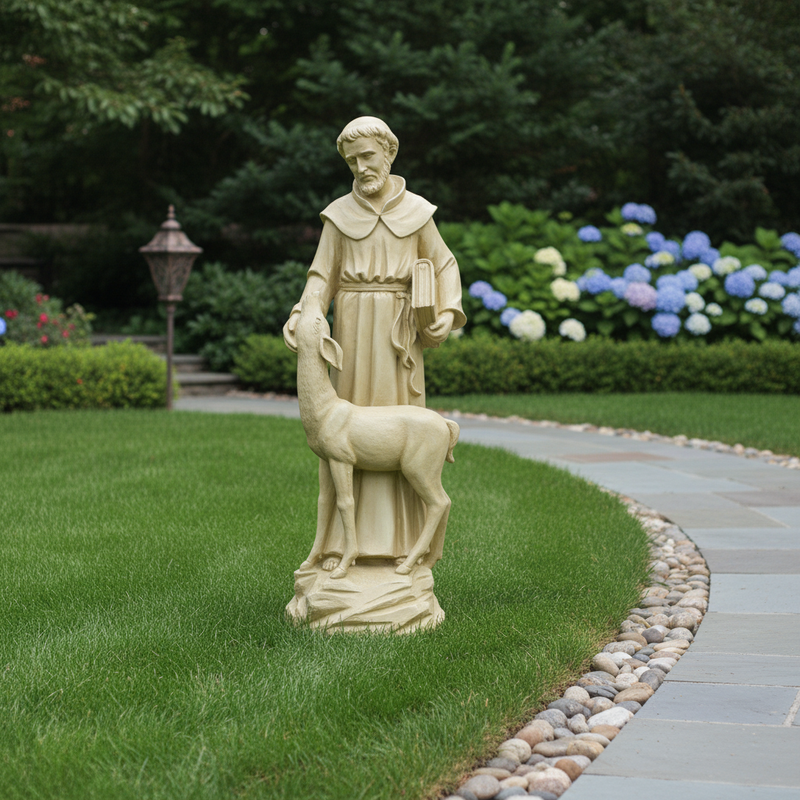 Deer Garden Statue (20-Inch)