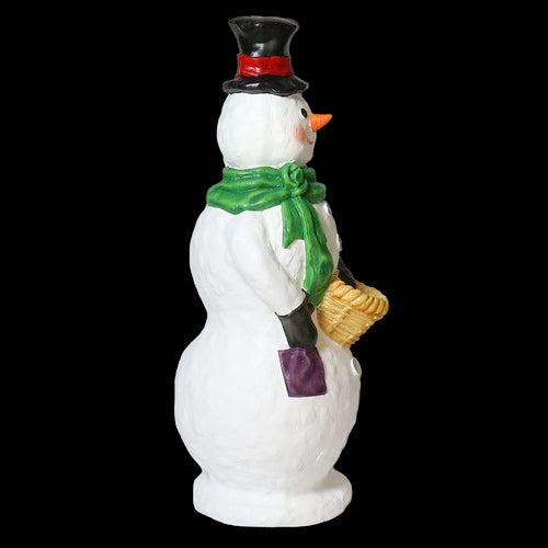 Stone Cold Snowman Catholic Statue (37-Inch)