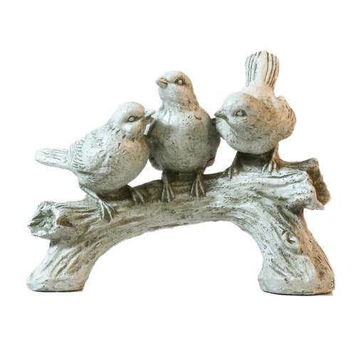 Three Singing Birds Garden Statue (6 - Inch)