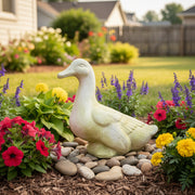 Garden Duck Statue (14 - Inch) Side Angle