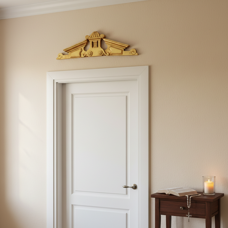 Baird Over Door Outdoor Plaque (37.0 - Inch) Side Angle