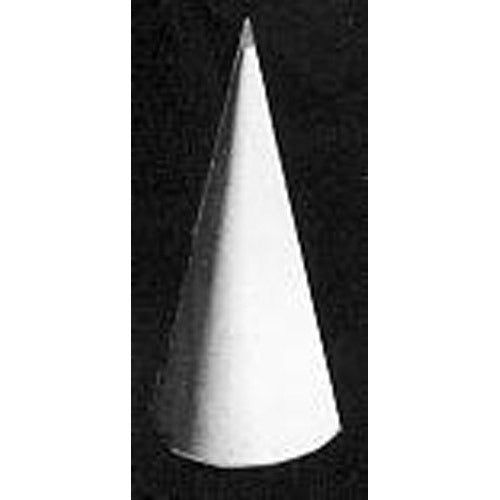 Geometric cone sculpture with minimalist, classical design, ideal for modern art displays or architectural wall decor.