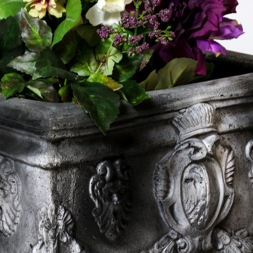 English Square Pot 11 Outdoor/Indoor Statue