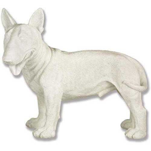 Bull Terrier Dog Garden Statue (19-Inch)