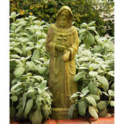 Saint Fiacre Statue (25 - Inch) Side View