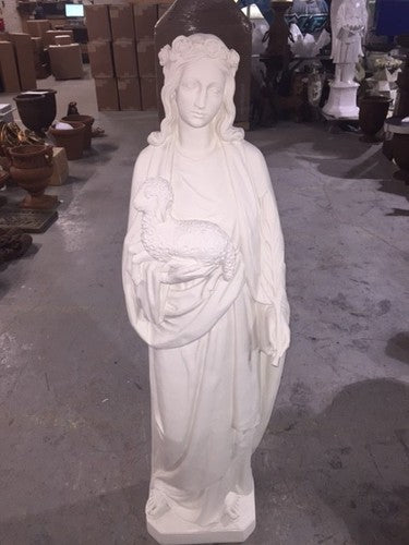 ST. AGNES 5' Outdoor/Indoor Statue