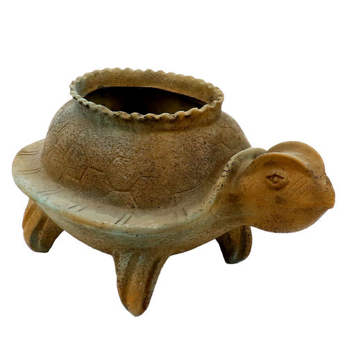 Primitive Turtle Pot 14 Outdoor/Indoor Statue