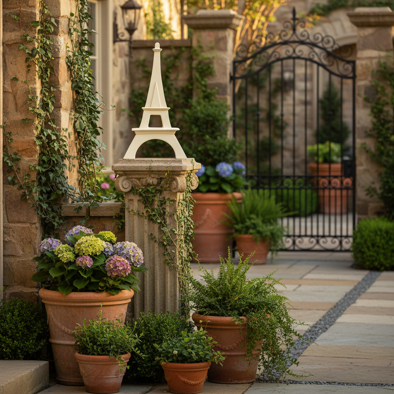 Eiffel Tower Outdoor Statue (16-Inch)