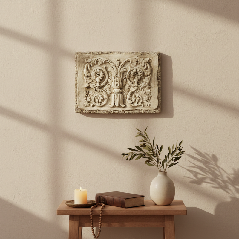 Tanzarian Garden Plaque (34.0 - Inch) Side View