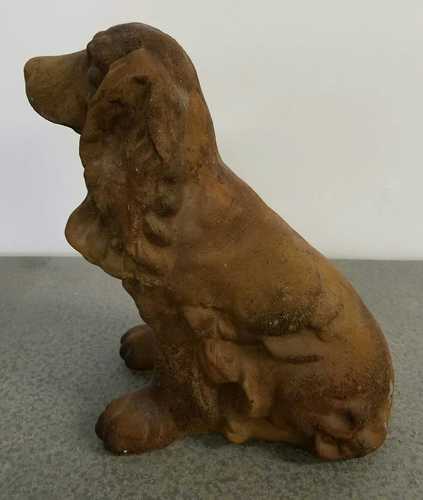Spaniel Garden Statue (11.5 - Inch) Side View