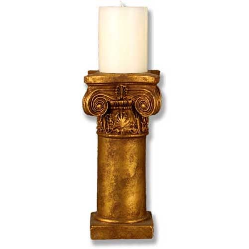 Smooth Ionic Candleholder Outdoor/Indoor Statue